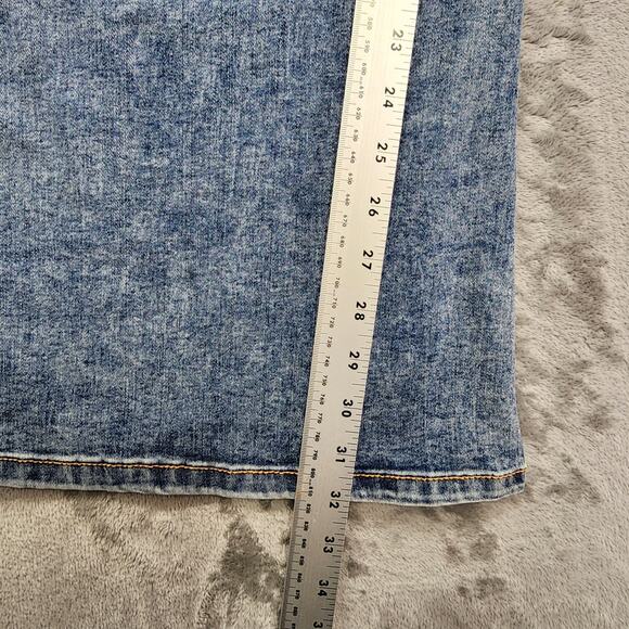 NEW Celebrity Pink Jeans Womens 21/35 Juniors Blue High Rise Flare Distressed - Picture 15 of 16